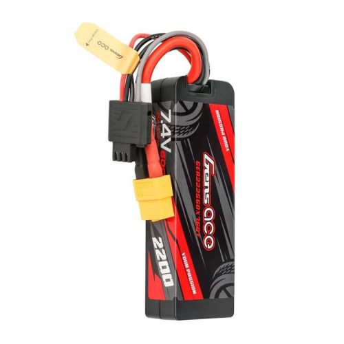 Gens ace G-Tech 2200mAh 7.4V 2S1P 60C GRP-76 Hardcase Lipo akkumulátor XT60 csatlakozóval