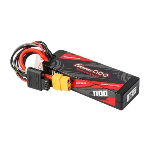 Gens ace G-Tech 1100mAh 11.1V 3S1P 60C GRP-76 Hardcase Lipo akkumulátor XT60 csatlakozóval