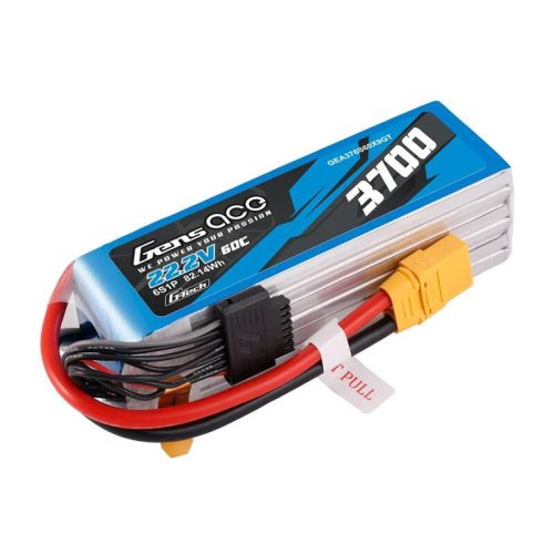 Gens ace G-Tech 3700mAh 22.2V 60C 6S1P XT90 Lipo akkumulátor