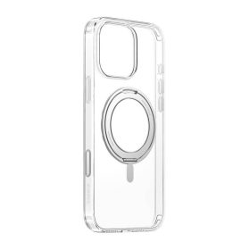   Mágneses tok állvánnyal Baseus SkyRing 360° iP16 Pro (átlátszó)