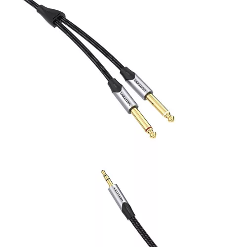 Audiokábel mini jack 3,5 mm-es jack 6,35 mm-es hím Vention BARHL 10m