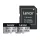 2 db Lexar High-Performance Silver Plus microSDXC 2x64GB memóriakártya készlet + adapter