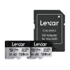 2 db Lexar High-Performance Silver Plus microSDXC 2x128GB memóriakártya + adapter