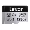 2 db Lexar High-Performance Silver Plus microSDXC 2x128GB memóriakártya + adapter