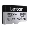 2 db Lexar High-Performance Silver Plus microSDXC 2x128GB memóriakártya + adapter