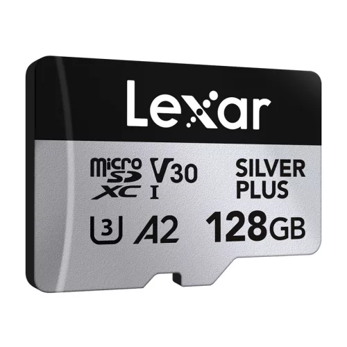 2 db Lexar High-Performance Silver Plus microSDXC 2x128GB memóriakártya + adapter