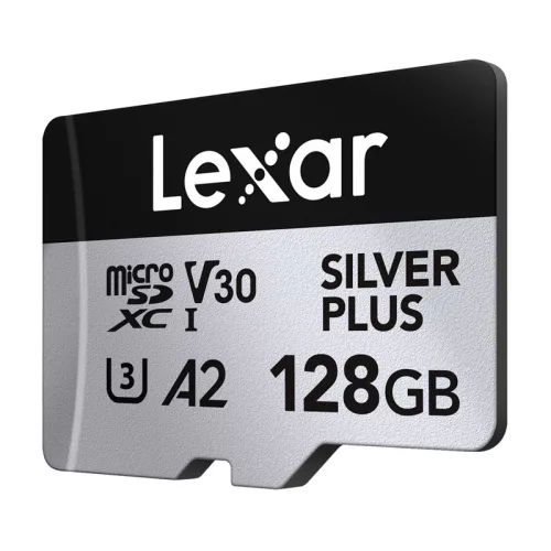 2 db Lexar High-Performance Silver Plus microSDXC 2x128GB memóriakártya + adapter