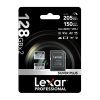 2 db Lexar High-Performance Silver Plus microSDXC 2x128GB memóriakártya + adapter