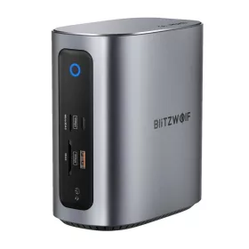   BlitzWolf BW-TH15 17 az 1-ben dokkolóállomás 2xHD+DP+4xC+3xUSB 3.0+USB 3.1+C 3.2+C PD+RJ45+micro SD+SD+3.5mm audio