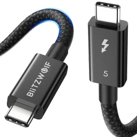 BlitzWolf BW-HDC8 USB-C-USB-C kábel, 240W, 1,5m (fekete)