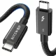 BlitzWolf BW-HDC8 USB-C-USB-C kábel, 240W, 1,5m (fekete)