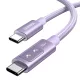 USB-C-USB-C kábel Ugreen Uno L509, 100W, 2m (lila)