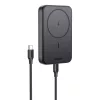 Mágneses Powerbank 10000mAh Ugreen PB763, Qi2, USB-C, 20W (fekete)
