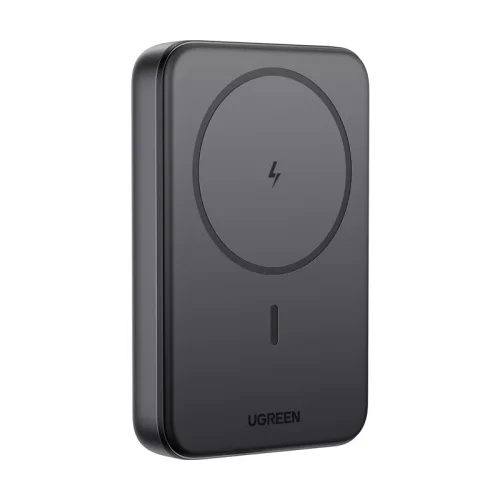 Mágneses Powerbank 10000mAh Ugreen PB763, Qi2, USB-C, 20W (fekete)