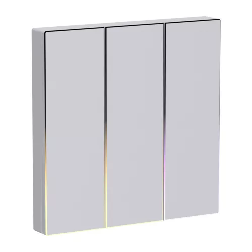 Érintéses ZigBee fénykapcsoló Avatto TS60-EU-W3 Triple TUYA (fehér).