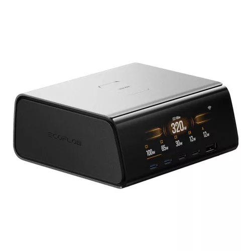 EcoFlow RAPID Pro 320W-os dokkolóállomás, 4xUSB-C, 1xUSB-A, GaN