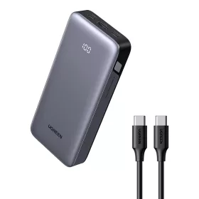 UGREEN PB532 powerbank, 20000 mAh, 2x USB, 30 W (szürke)