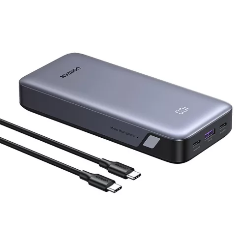 UGREEN PB532 powerbank, 20000 mAh, 2x USB, 30 W (szürke)