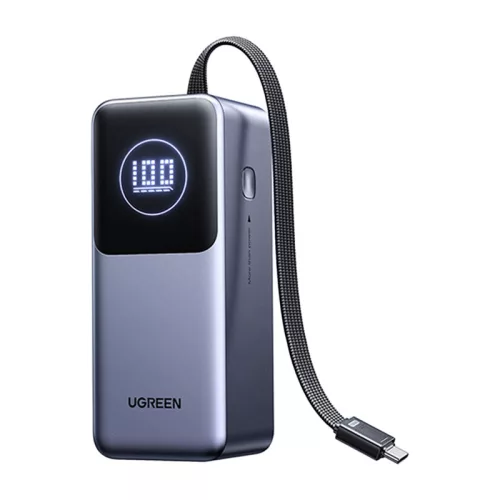 Powerbank 20000mAh Ugreen PB723, USB 2x USB-C, 130W (szürke)