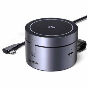 UGREEN W712 mágneses 3 az 1-ben USB-C töltő (fekete)