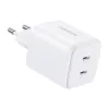 UGREEN X526 USB-C GaN kettős töltő, 45 W (fehér)