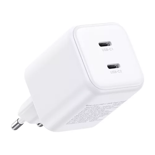 UGREEN X526 USB-C GaN kettős töltő, 45 W (fehér)