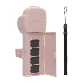   Sunnylife védőtáska szíjjal és zsinórral az Osmo Pocket 3 készülékhez (rózsaszín)