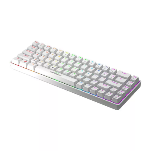 Fifine GK1W mechanikus billentyűzet, 65% RGB (fehér)