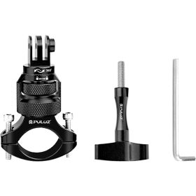   Alumínium 360°-os PULUZ kormánykeréktartó sportkamerákhoz (fekete)