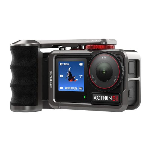 Fém védőtáska Puluz fogantyúval a DJI Osmo Action 5 Pro / Action 4 / Action 3 modellekhez