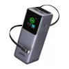 Ugreen PB726 20000 mAh-s power bank USB + USB-C, 165 W, beépített kábellel (szürke)