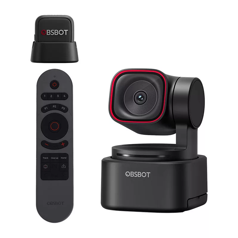 OBSBOT Tiny 3 Lite webkamera távirányítóval és mikrofonnal