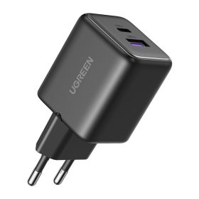 UGREEN X516 USB+USB-C hálózati töltő, GaN, 30 W (fekete)