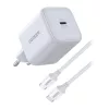 Ugreen X524 USB-C fali töltő, GaN, 45 W + 1 m kábel (fehér)