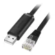 Ugreen CM204 USB-RJ45 konzolkábel, 3 m (fekete)